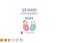 Guía "25.000 Nombres de Bebé" con dos bebés envueltos, ideal para la elección del nombre perfecto.
