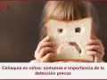 Niños celiacos: una rebanada de pan con cara triste representa la dificultad de la enfermedad.
