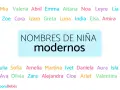 Lista de nombres de niña modernos, incluyendo Arlet.