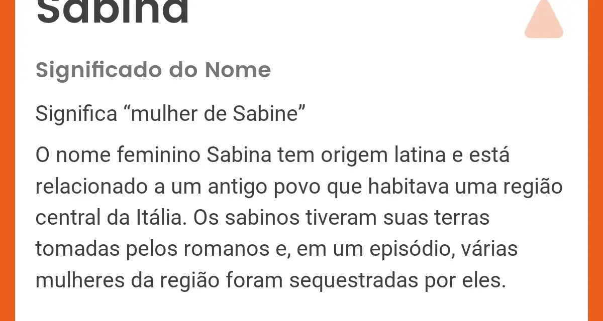 El nombre femenino Sabina significa "mujer de Sabina". La imagen muestra el significado del nombre Sabina.