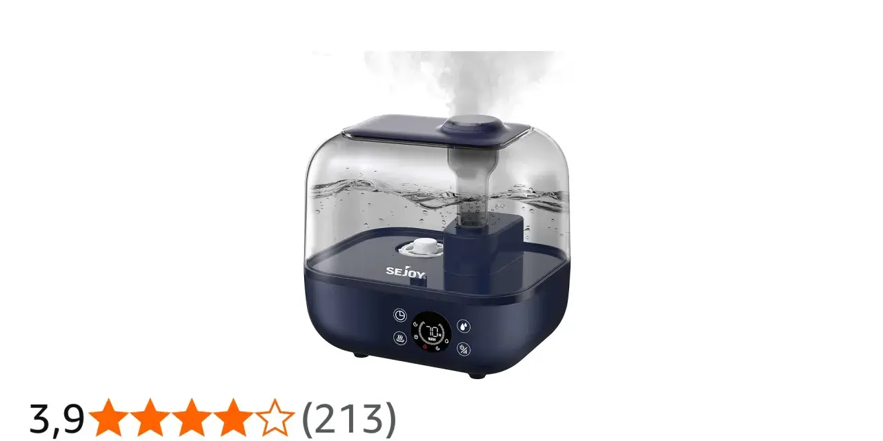 Humidificador bebé para que sirve: este humidificador SEJOY, con vapor visible, mantiene el aire fresco y saludable para tu bebé.