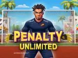 Portero listo para el juego de penaltis casino. Descubre qué significa cada multiplicador en Penalty Unlimited.