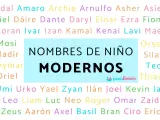 Lista de nombres de niños modernos como Adal, Biel, Goran, Mosi, Nadir, Neymar, Oriel, Umi, Urko, Yael, Zyan, Ilán, Joel, Kevin, Ian, Leo, Liam, Luc, Neo, Roger, Omar, Zaid, Zeus, Aarón, Axel, Basil, Bran, Ciro y Eric.