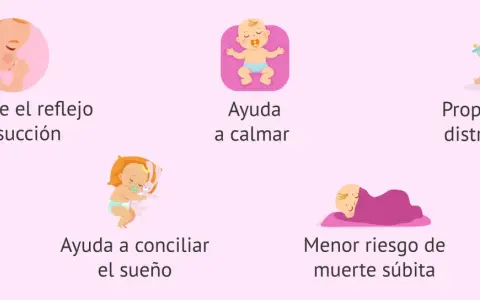 El chupete satisface el reflejo de succión, calma, distrae, ayuda a conciliar el sueño y reduce el riesgo de muerte súbita.